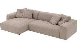 Goossens loungebank lago bruin stof - 8252191-{merk}-lago-bank-stof-bruin-01